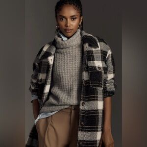 Anthropologie plaid shacket ✨
